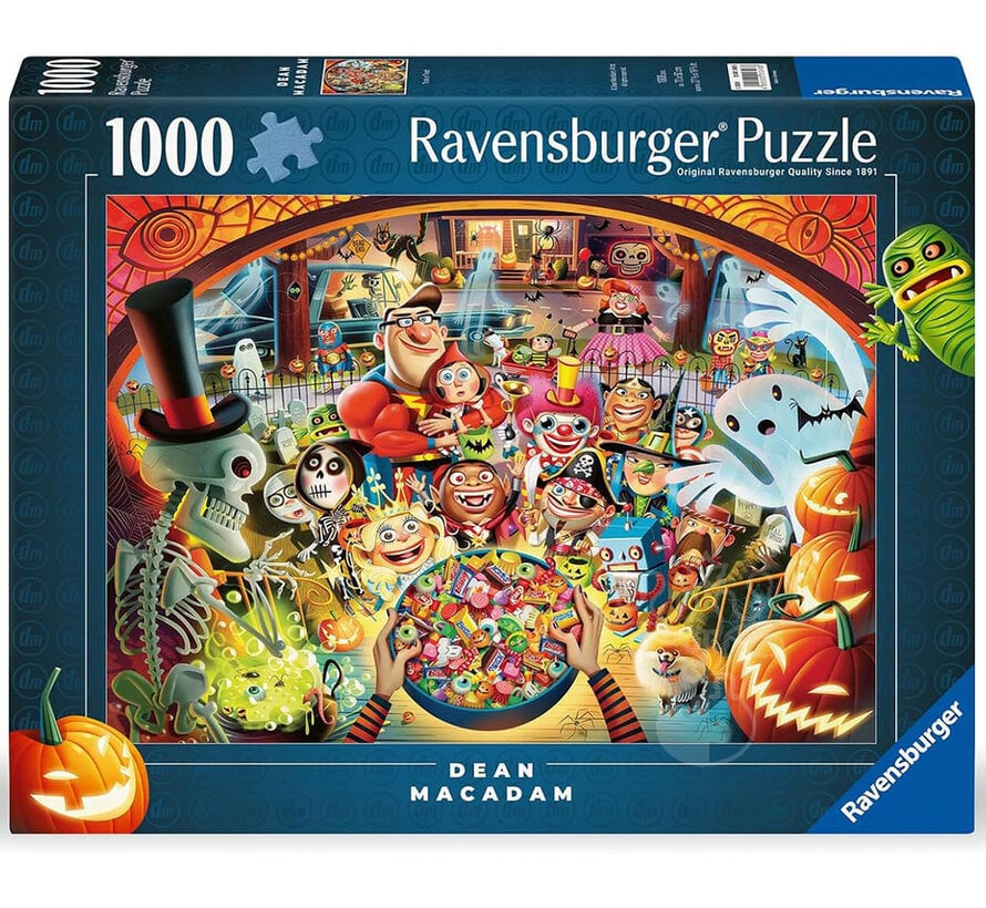Ravensburger Dean MacAdam: Trick or Treat Puzzle 1000pcs SIGNED BY ARTIST