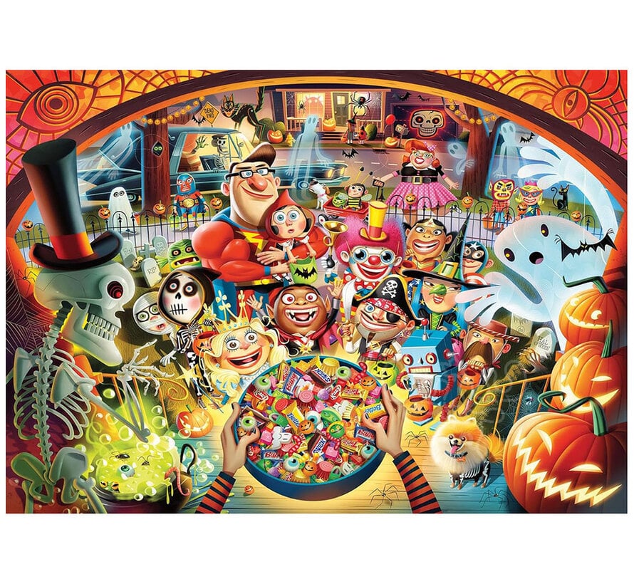 Ravensburger Dean MacAdam: Trick or Treat Puzzle 1000pcs SIGNED BY ARTIST