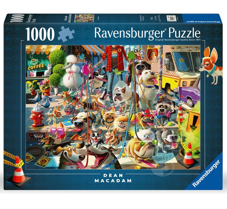 FINAL SALE Ravensburger Dean MacAdam: The Dog Walker Puzzle 1000pcs