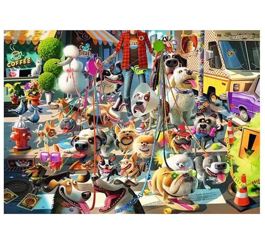FINAL SALE Ravensburger Dean MacAdam: The Dog Walker Puzzle 1000pcs