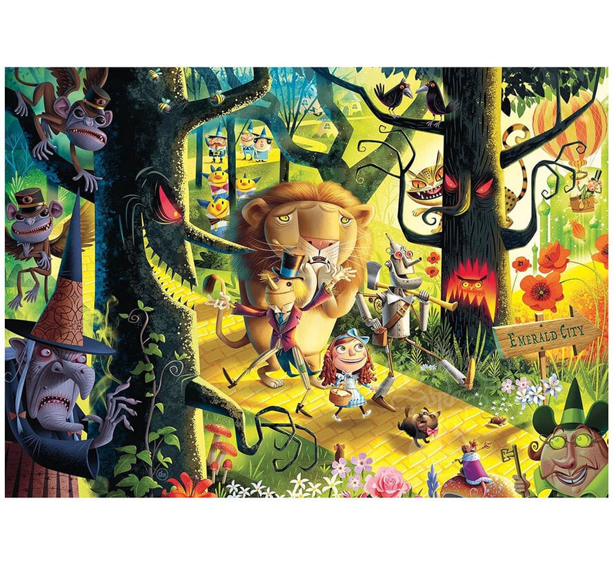 FINAL SALE Ravensburger Dean MacAdam: Lions & Tigers & Bears OH MY Puzzle 1000pcs