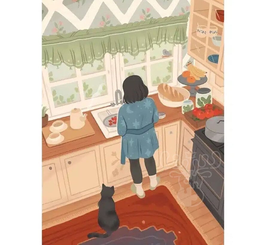 Trevell Waiting for Lunch Mini Puzzle 99pcs