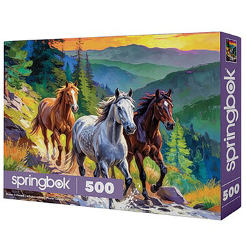 Springbok Springbok Wild Horses at Sunset Puzzle 500pcs