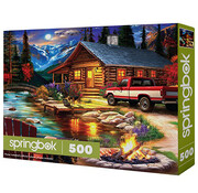 Springbok Springbok Cabin on the Creek Puzzle 500pcs