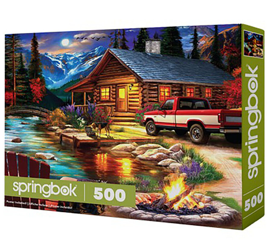 Springbok Cabin on the Creek Puzzle 500pcs