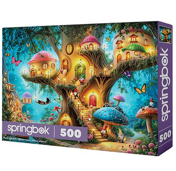 Springbok Springbok Gnome Treehouse Village Puzzle 500pcs