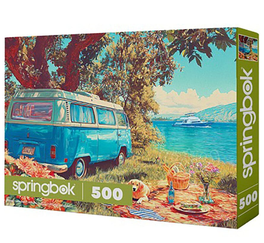 Springbok Lake Day Picnic Puzzle 500pcs