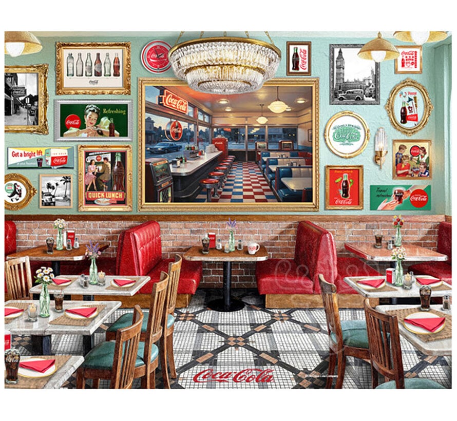 Springbok Coca-Cola Cafe Puzzle 500pcs