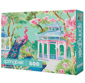 Springbok Springbok Pink Peacock Oasis Puzzle 500pcs