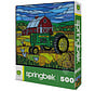 Springbok John Deere Stained Glass Farm Puzzle 500pcs