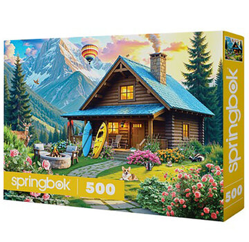 Springbok Springbok Mountain Cabin Retreat Puzzle 500pcs