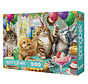 Springbok Cat Birthday Party Puzzle 500pcs