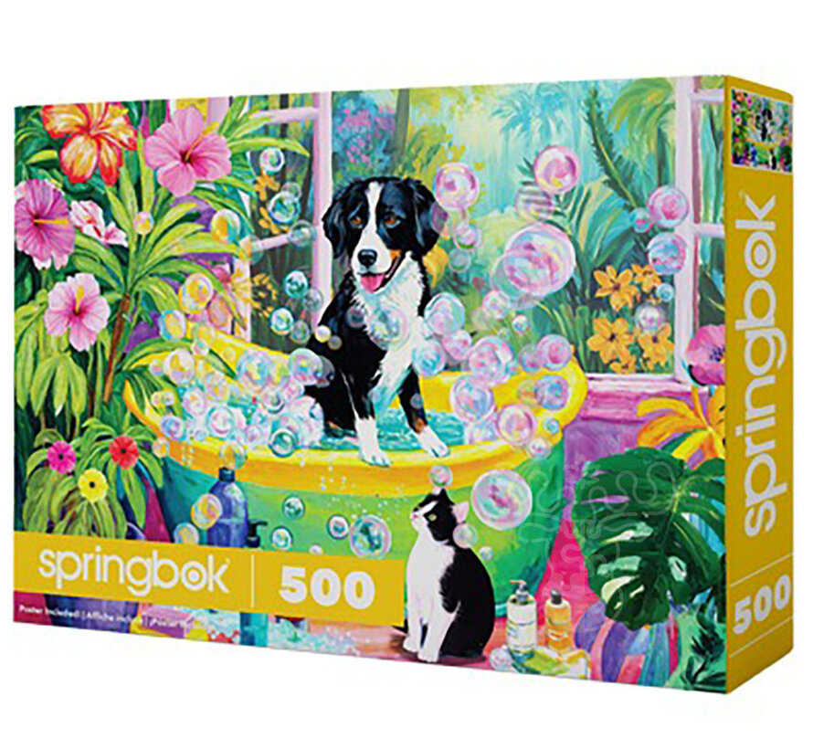 Springbok Dog Day Spa Puzzle 500pcs