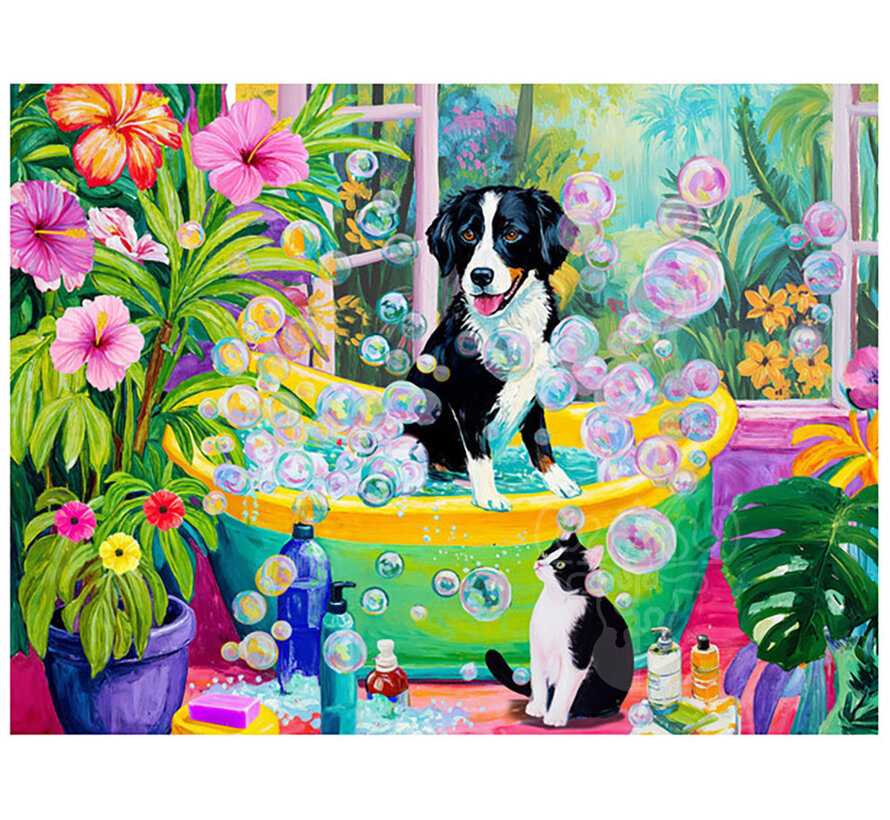 Springbok Dog Day Spa Puzzle 500pcs
