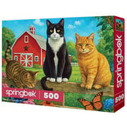 Springbok Springbok Farm Cats Puzzle 500pcs