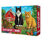 Springbok Farm Cats Puzzle 500pcs