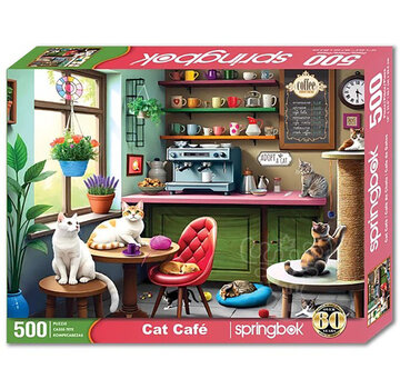 Springbok Springbok Cat Café Puzzle 500pcs