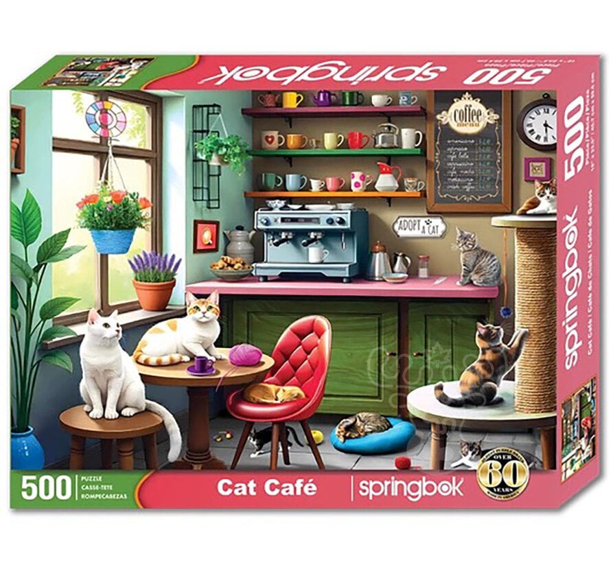 Springbok Cat Café Puzzle 500pcs