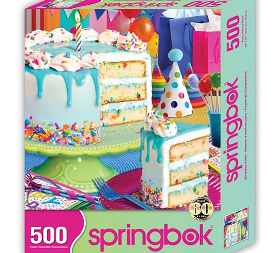 Springbok Birthday Cake Puzzle 500pcs