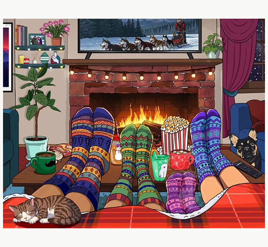 Springbok Snuggle Season Puzzle 500pcs