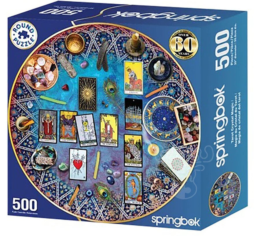 Springbok Tarot Crystal Magic Round Puzzle 500pcs