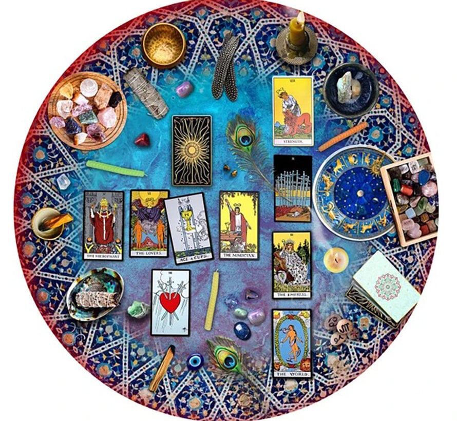 Springbok Tarot Crystal Magic Round Puzzle 500pcs