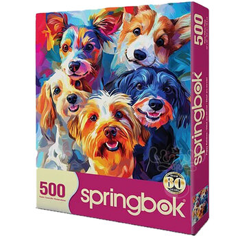 Springbok Springbok Puppy Rainbow Puzzle 500pcs