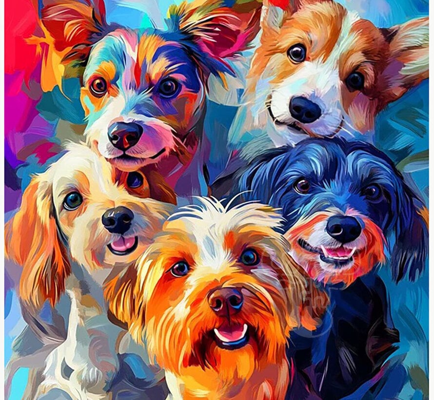 Springbok Puppy Rainbow Puzzle 500pcs