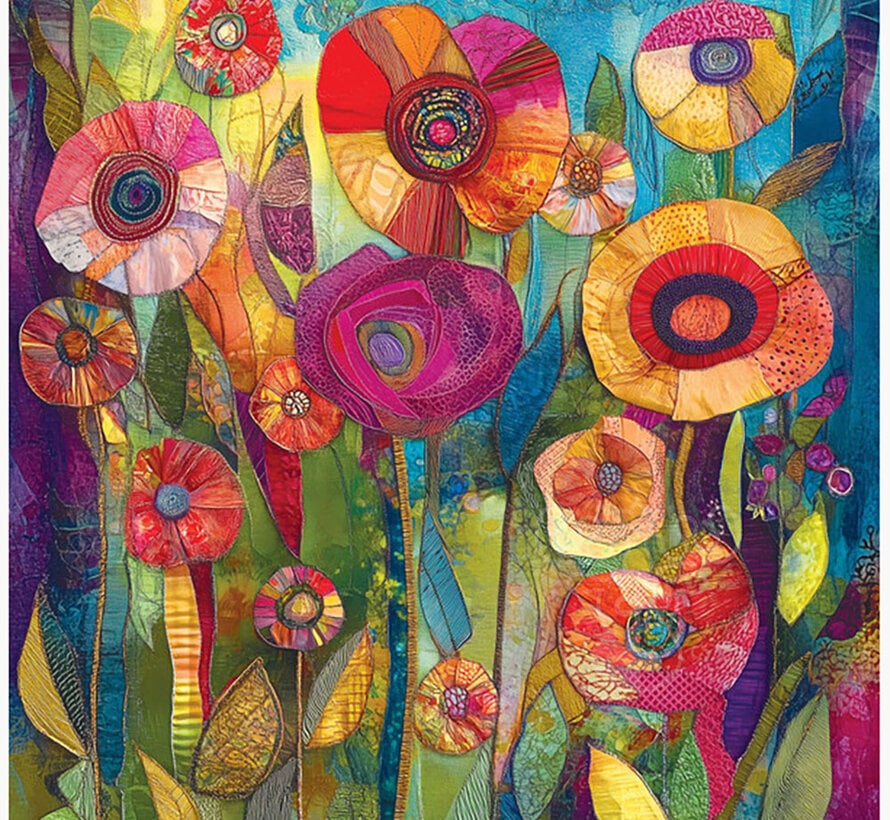 Springbok Patchwork Petals Puzzle 500pcs