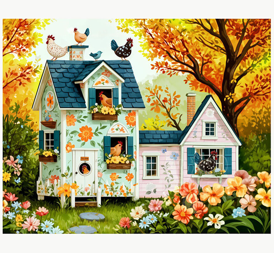 Springbok Hen House Hideaway Puzzle 500pcs