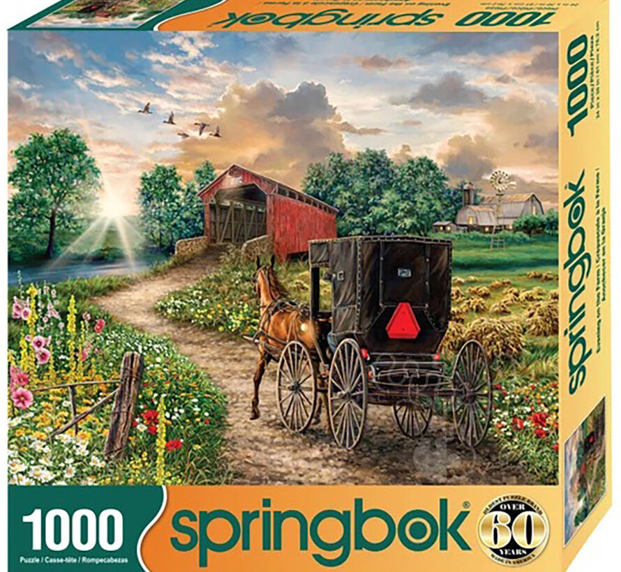 Springbok Evening on the Farm Puzzle 1000pcs