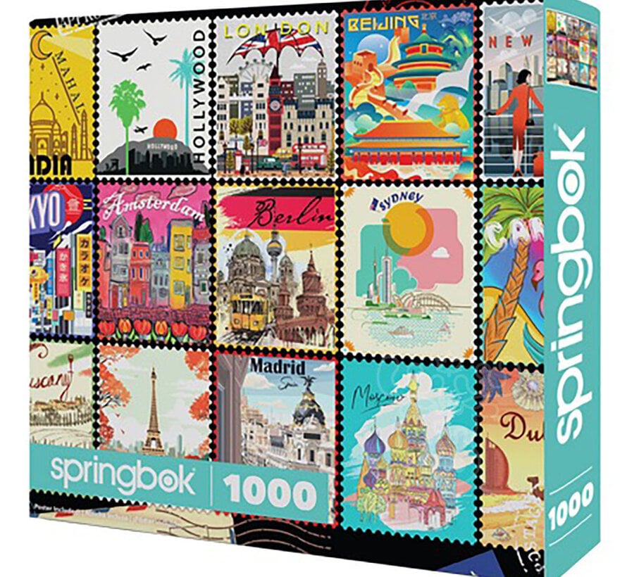 Springbok Stamps of the World Puzzle 1000pcs