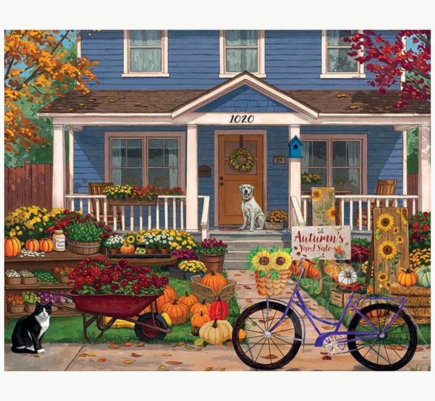 Springbok Autumn's Yard Sale Puzzle 1000pcs
