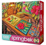 Springbok Springbok Hummingbirds & Hibiscus Puzzle 1000pcs