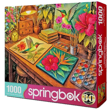 Springbok Springbok Hummingbirds & Hibiscus Puzzle 1000pcs