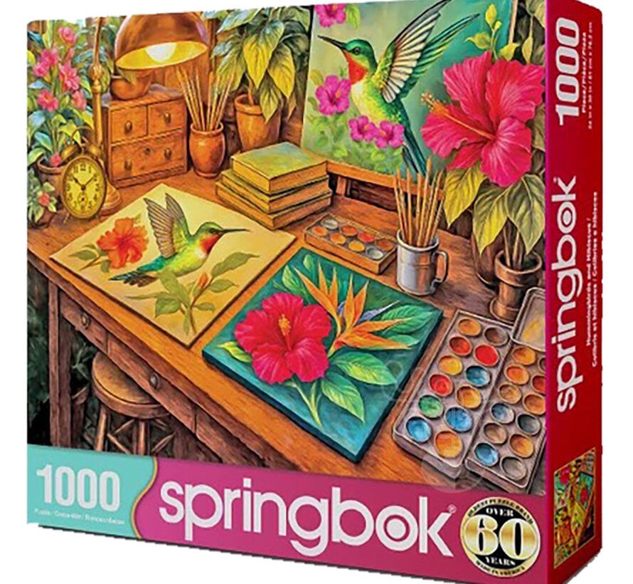 Springbok Hummingbirds & Hibiscus Puzzle 1000pcs
