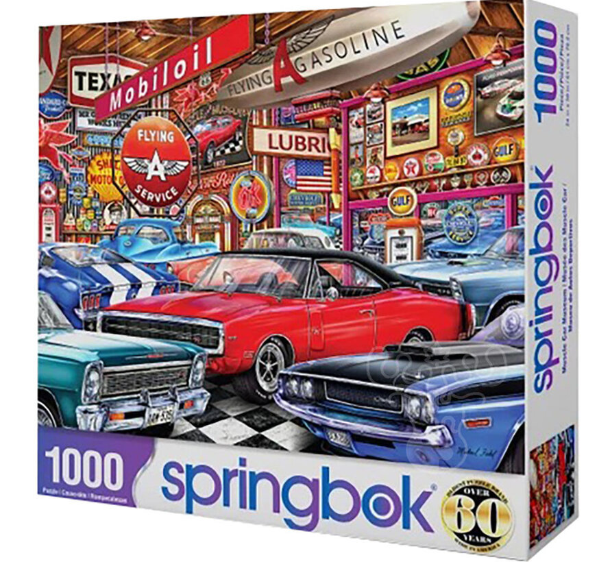 Springbok Muscle Car Museum Puzzle 1000pcs