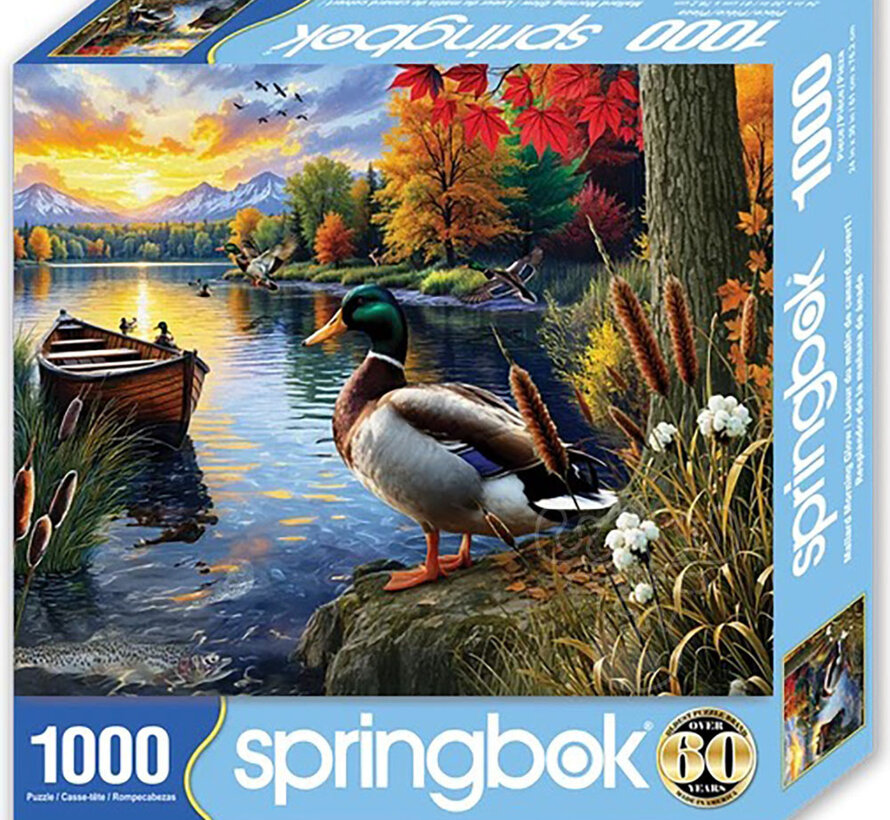 Springbok Mallard Morning Glow Puzzle 1000pcs