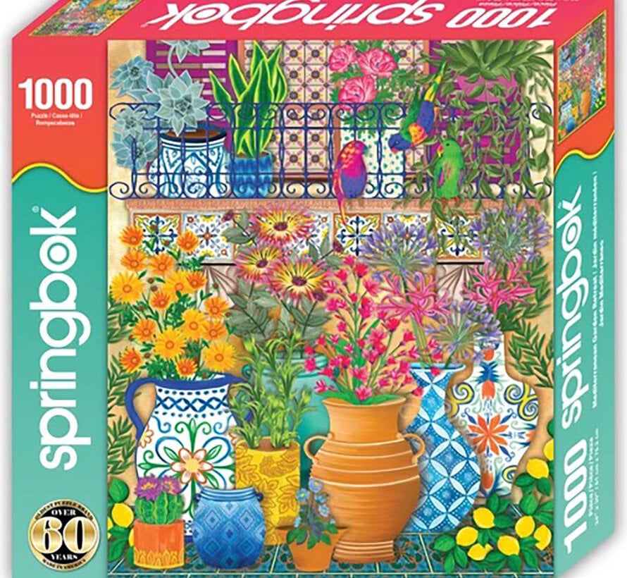 Springbok Mediterranean Garden Retreat Puzzle 1000pcs
