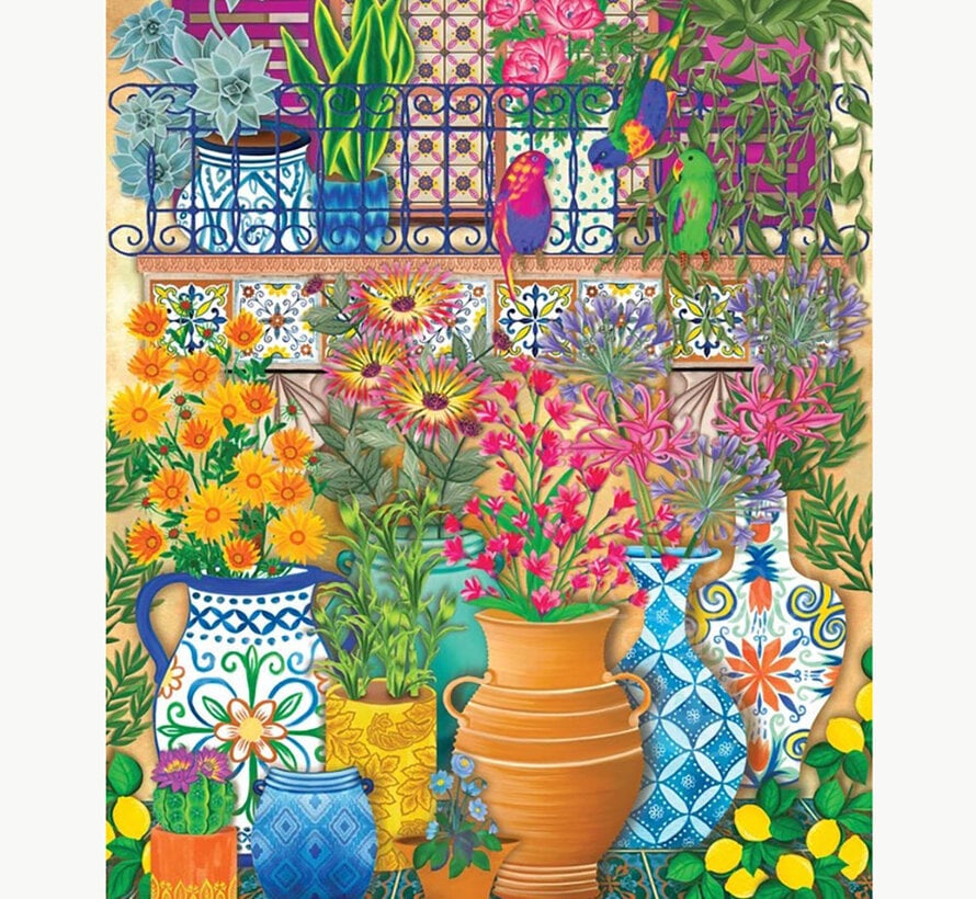 Springbok Mediterranean Garden Retreat Puzzle 1000pcs