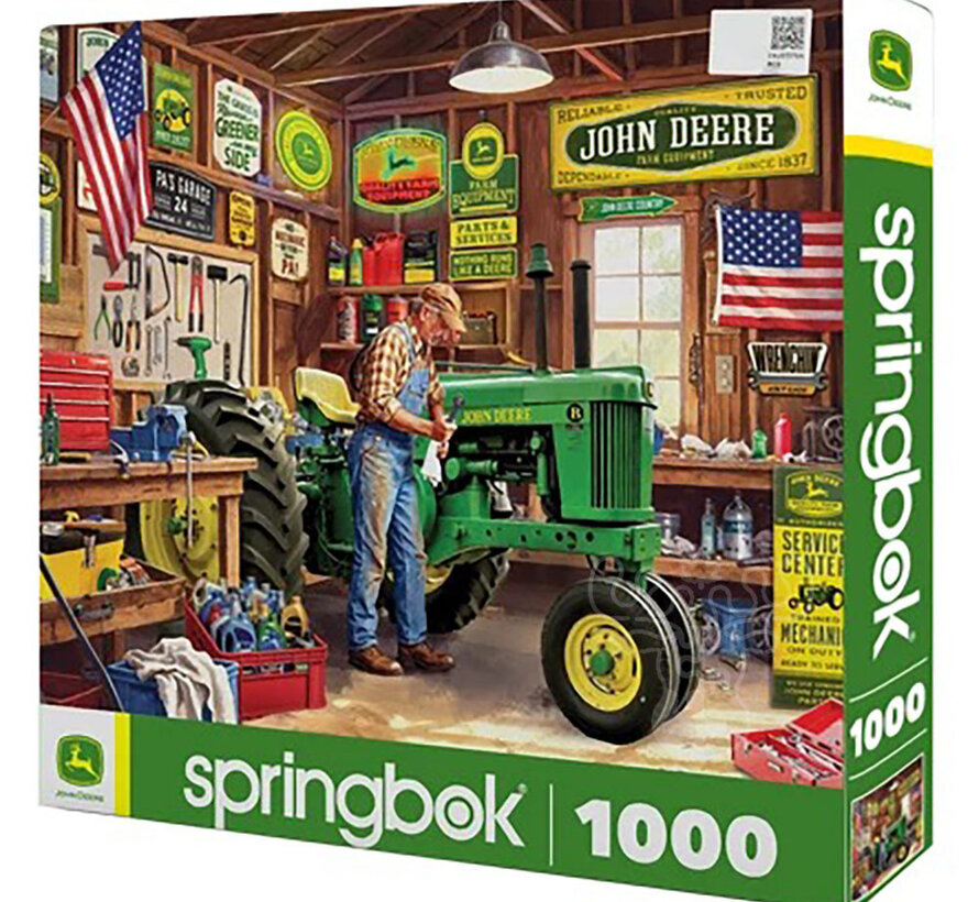 Springbok John Deere Grandpa's Garage Puzzle 1000pcs