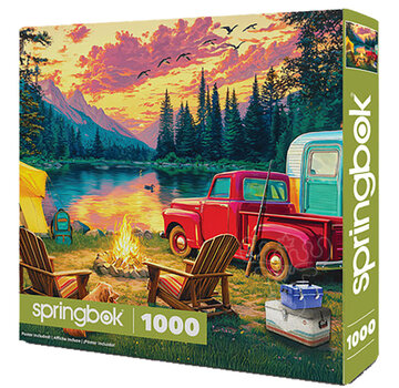 Springbok Springbok Camping at the Lake Puzzle 1000pcs