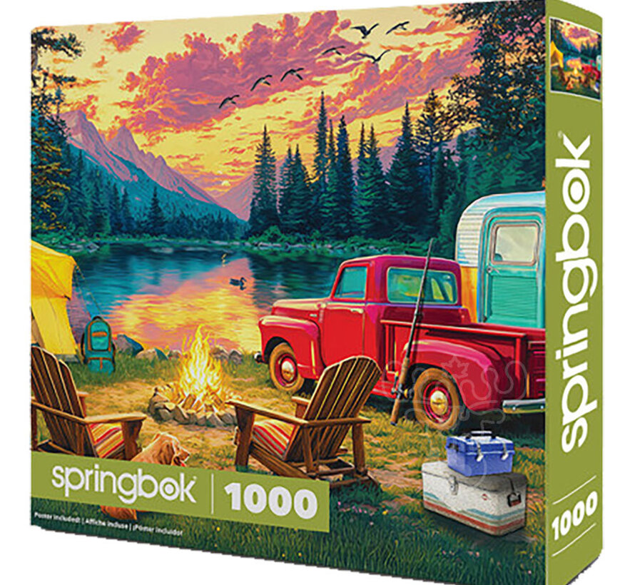 Springbok Camping at the Lake Puzzle 1000pcs