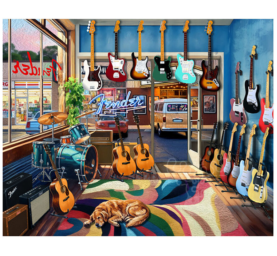Springbok Fender Guitar Shop Puzzle 1000pcs