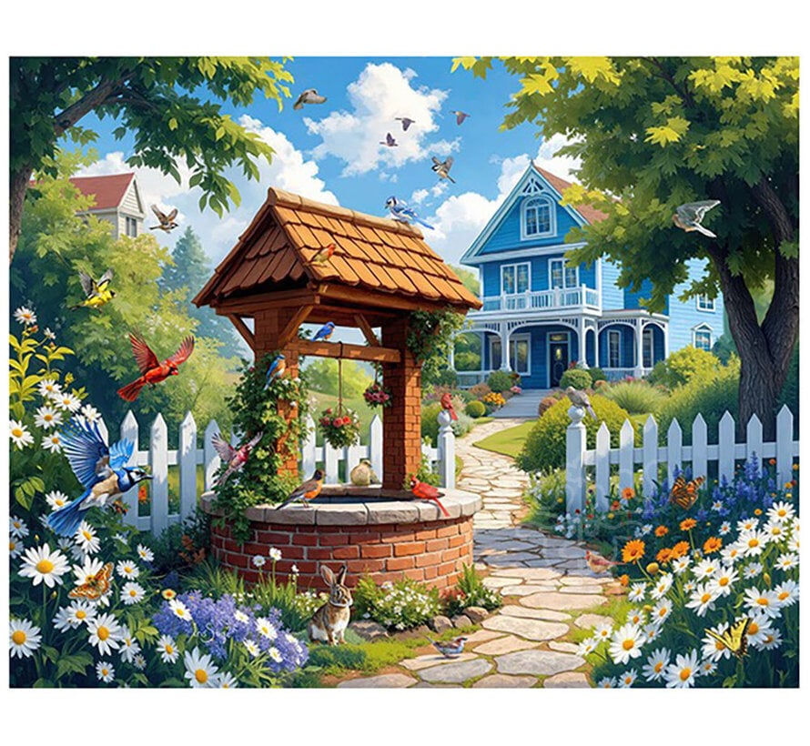 Springbok Wishing Well Garden Puzzle 1000pcs