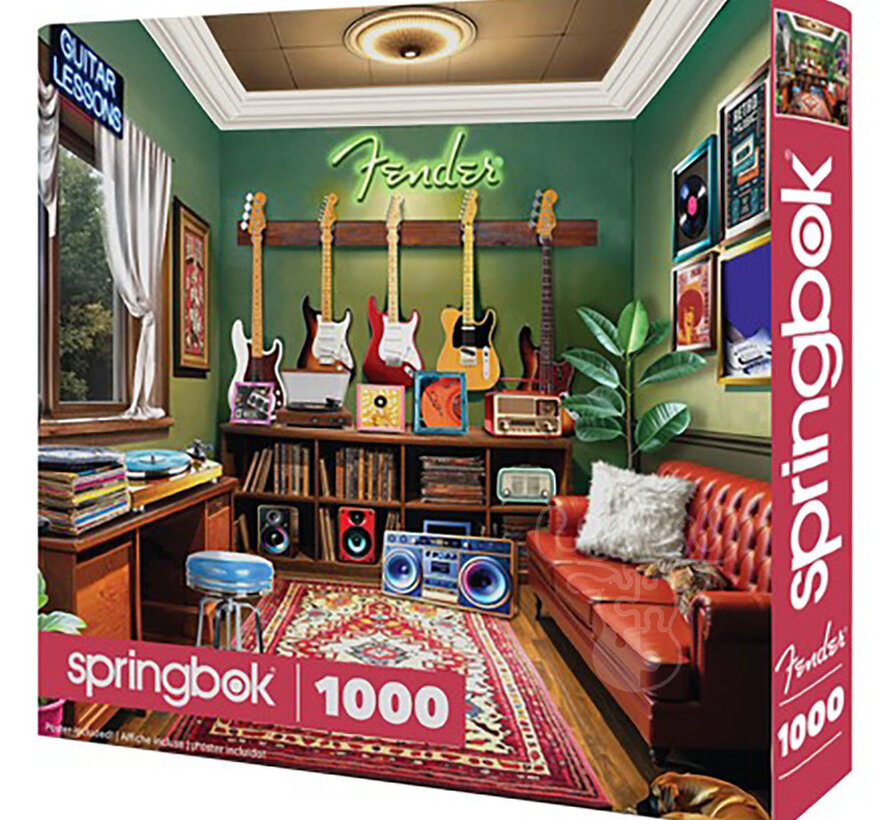 Springbok Fender Guitar Lessons Puzzle 1000pcs