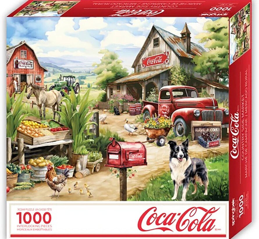 Springbok Coca Cola Countryside Market Puzzle 1000pcs