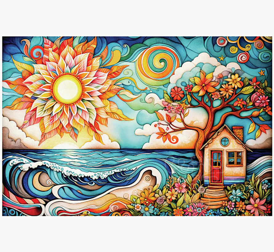 Springbok She Shed by the Sea Puzzle 1000pcs