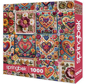 Springbok Springbok Crochet Hearts Puzzle 1000pcs