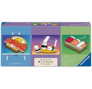 Ravensburger Ravensburger Kawaii Breakfast, Lunch & Dinner Mini Puzzle 3 x 100pcs with Easel